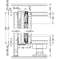 SDS HAWA CONCEPTA 3 Push 25 med.1d R H1200-2200 HAFELE