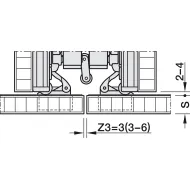 SDS HAWA CONCEPTA 3 Push 25 med.1d R H1200-2200 HAFELE