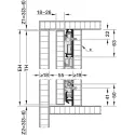 Pivot sliding door fitting, Hawa Concepta III 25 Pull