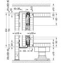 Pivot sliding door fitting, Hawa Concepta III 25 Pull