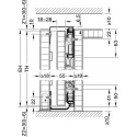 Pivot sliding door fitting, Hawa Concepta III 25 Pull