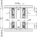 Pivot sliding door fitting, Hawa Concepta III 25 Pull