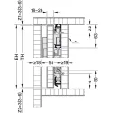 SDS HAWA CONCEPTA 3 Push 35 medinėms 1 durims L H1900-2700mm,