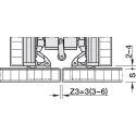 SDS HAWA CONCEPTA 3 Push 35 medinėms 1 durims L H1900-2700mm,