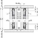 Pivot sliding door fitting, Hawa Concepta III 35 Push