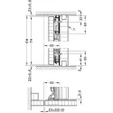 Pivot sliding door fitting, Hawa Concepta III 35 Pull