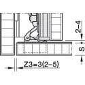 Pivot sliding door fitting, Hawa Concepta III 35 Pull