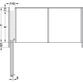 SDS HAWA FOLDING CONCEPTA 25kg H1250-1850mm, medinėms dviguboms sulankstomoms durims