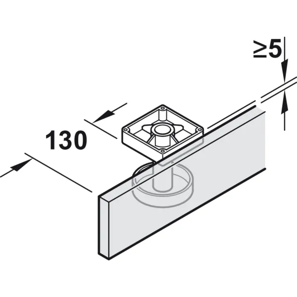 Wooden folding sliding doors, HAWA Folding Concepta 25, set, hinges with soft closing mechanism