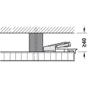 SDS HAWA FOLDING CONCEPTA 25kg H1250-1850mm, medinėms dviguboms sulankstomoms durims