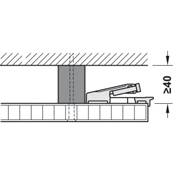 Wooden folding sliding doors, HAWA Folding Concepta 25, set, hinges with soft closing mechanism