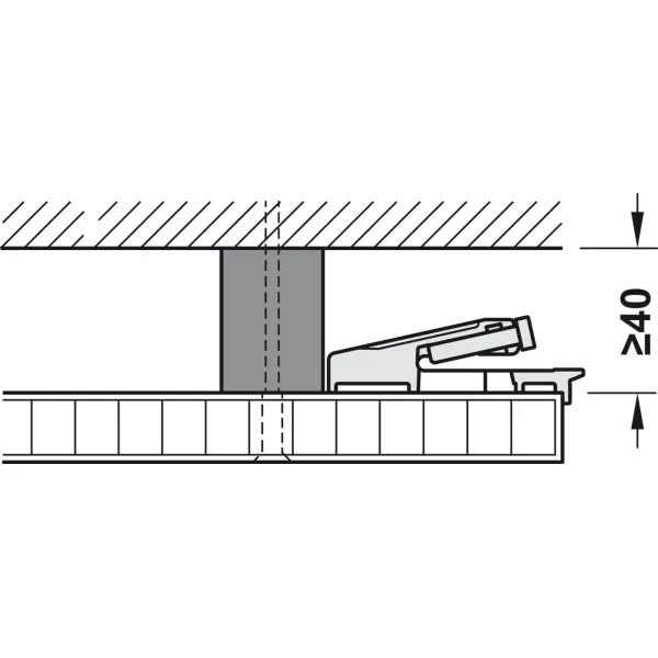 SDS HAWA FOLDING CONCEPTA 25kg H1250-1850mm, medinėms dviguboms sulankstomoms durims