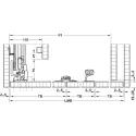 Wooden folding sliding doors, HAWA Folding Concepta 25, set, hinges with soft closing mechanism