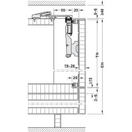 SDS HAWA FOLDING CONCEPTA 25 kg H1250-1850 2D R 