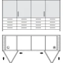 SDS HAWA FOLDING CONCEPTA 25kg H1851-2600mm, medinėms dviguboms sulankstomoms durims