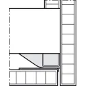 Wooden folding sliding doors, HAWA Folding Concepta 25, set, hinges with soft closing mechanism