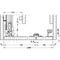 SDS HAWA FOLDING CONCEPTA 25kg H1851-2600mm, medinėms dviguboms sulankstomoms durims