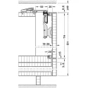 Wooden folding sliding doors, HAWA Folding Concepta 25, set, hinges with soft closing mechanism
