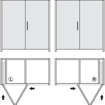 SDS HAWA FOLDING CONCEPTA 25kg H1851-2600mm, medinėms dviguboms sulankstomoms durims