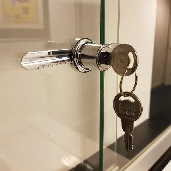 Sliding glass door lock 750-100mm, MK, chrome plated