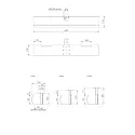 LiftPipe Cable tray, L650 mm, silver
