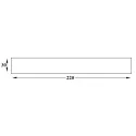 Magnetic strip 30x220mm