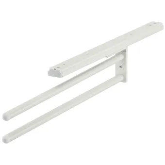 Rankšluostinė ištraukiama dviguba L450mm, balta