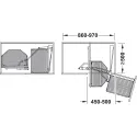 Pull out and turn for corner cabinets, Häfele