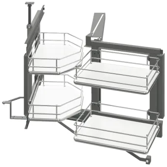Pull out and turn for corner cabinets, Häfele