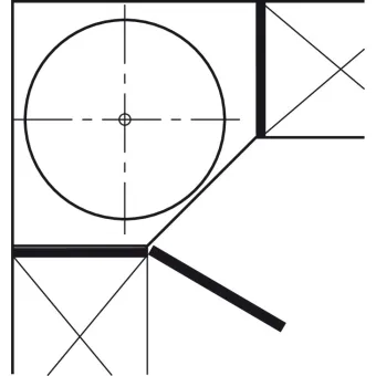 Full circle carousel fitting, Häfele, for corner cabinets, with baskets