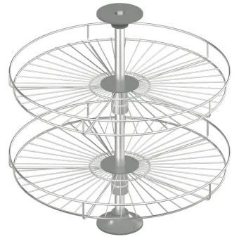 Full circle carousel fitting, Häfele, for corner cabinets, with baskets