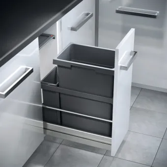 Waste bin, 1x38 and 1x7 litres, Hailo AS Euro Cargo