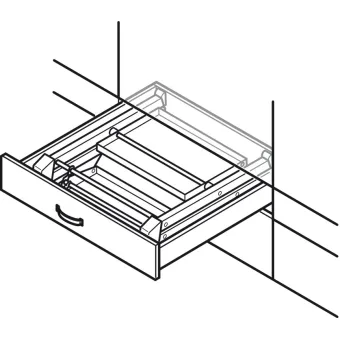 Step stool, Hailo Stepfix, steel