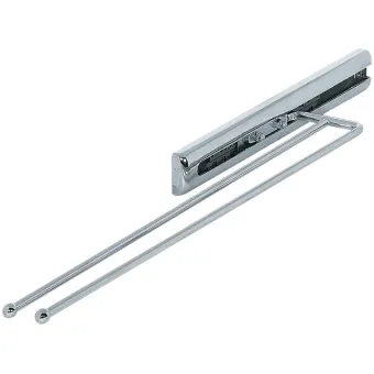 Towel rail, Steel/plastic, with extension runners