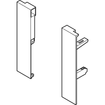 Laikikliai vidinio fasado MX BOX A H175mm, pilka