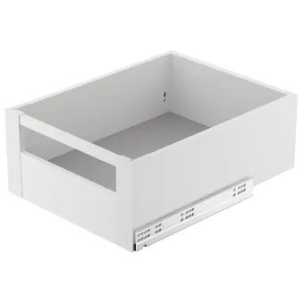 Front fixing bracket set, for Matrix Box Slim A internal drawer (white)