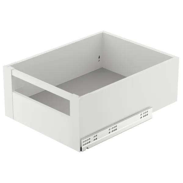 Front fixing bracket set, for Matrix Box Slim A internal drawer (white)