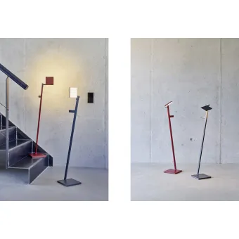 Reading luminaire Roxxane Leggera 101, battery powered with gesture control, white, 2700K