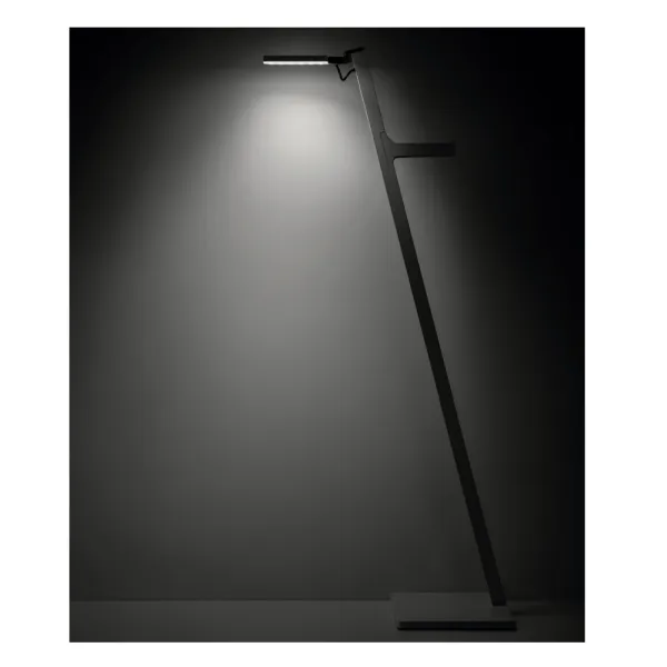 Reading luminaire Roxxane Leggera 101, battery powered with gesture control, dark bronze, 2700K