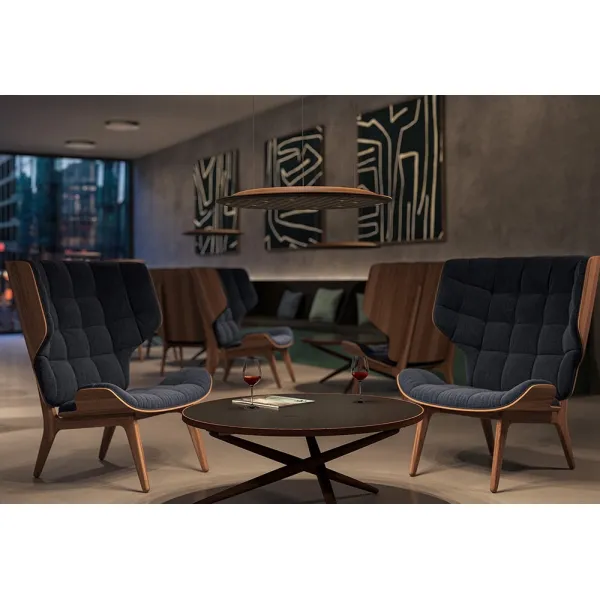 Pendant light, Nimbus Lighting Pad Lounge Vario, acoustic pad, black ink