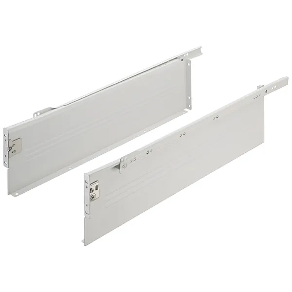 Drawer side runner system, single-walled, Häfele Matrix Box Single A25, single extension, H150mm
