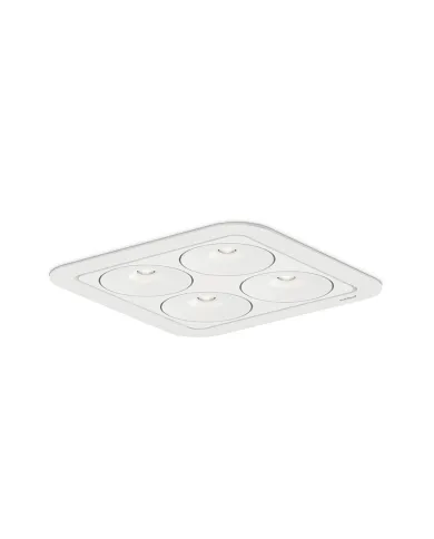 Recess mounted light, Q Four Connect IN 40°, 15W 24V, matt white, multi-white