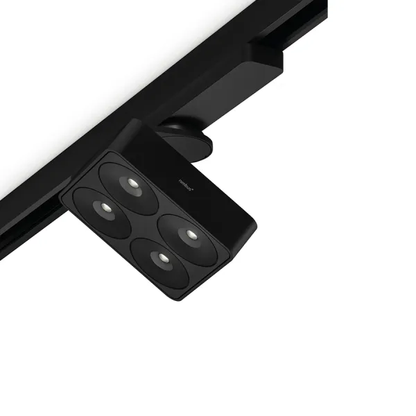 Ceiling light, Q Four Connect TT 80° for Eutrac track system 17, 5W 230V, matt white, multi-white
