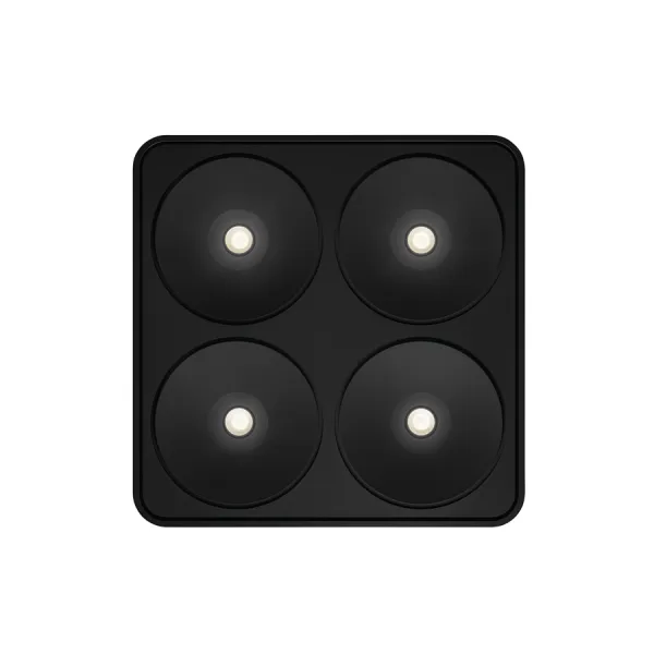 Šviestuvas Q Four Connect TT 40° su prisukamu tvirtinimu 15W 24V MW matinis juoda