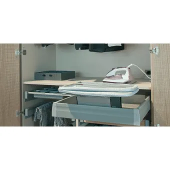 Ironing board, installation in drawer