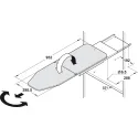 Ironing board, Häfele Ironfix, shelf mounted
