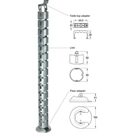 Kanalas laidams H1280 juoda HAFELE