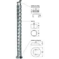 Kanalas laidams H1280 juoda HAFELE