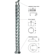Kanalas laidams H1280 juoda HAFELE