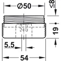 Atrama D54 H19 juoda HAFELE